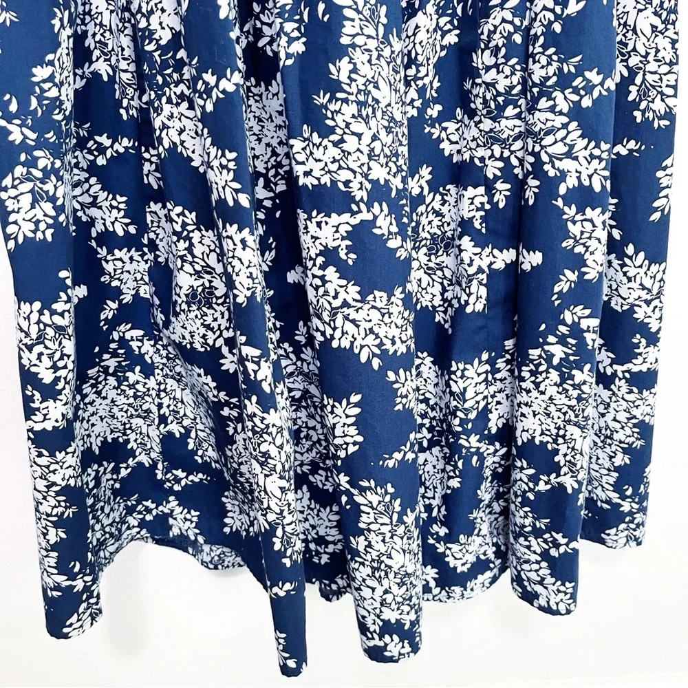 Abercrombie & Fitch Blue Floral Maxi Dress